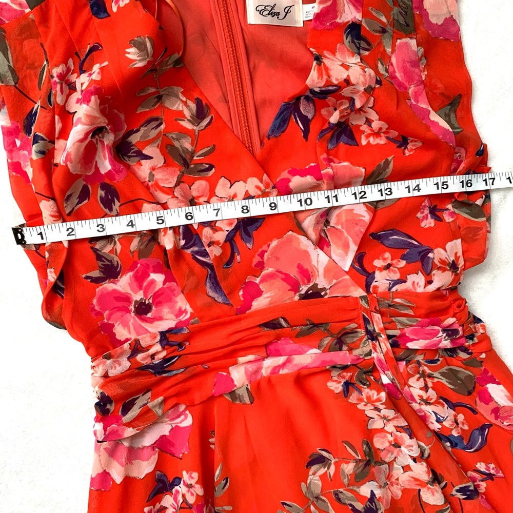 Eliza J Floral High-Low Floral Maxi Dress - Picture 5 of 10